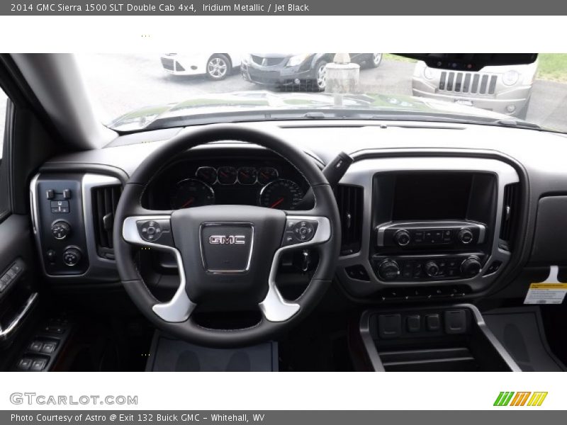Iridium Metallic / Jet Black 2014 GMC Sierra 1500 SLT Double Cab 4x4