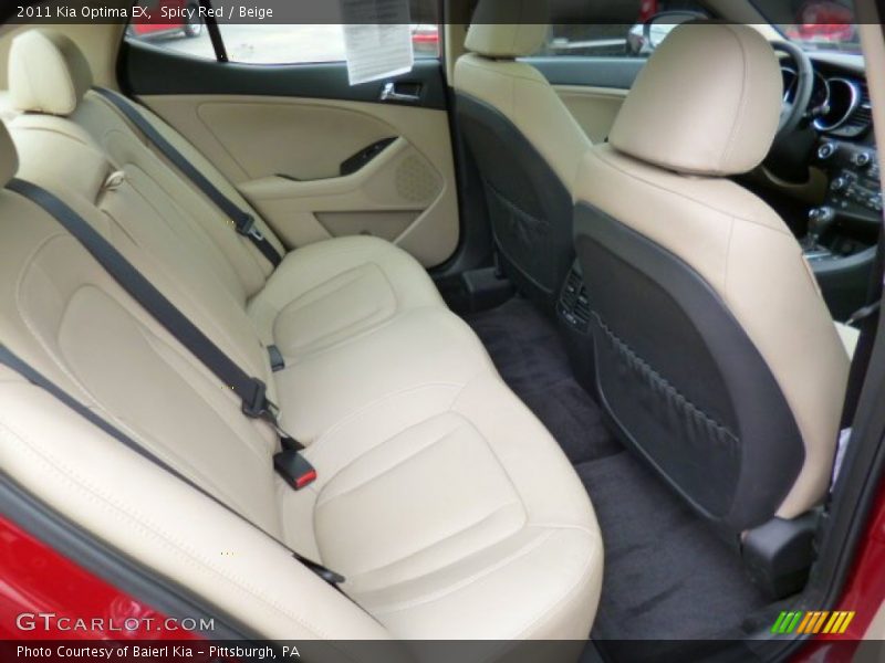 Spicy Red / Beige 2011 Kia Optima EX