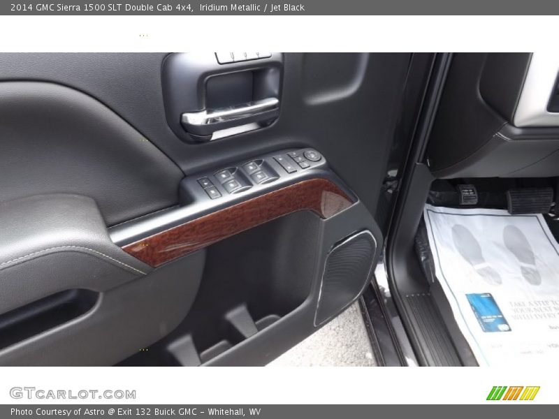 Iridium Metallic / Jet Black 2014 GMC Sierra 1500 SLT Double Cab 4x4