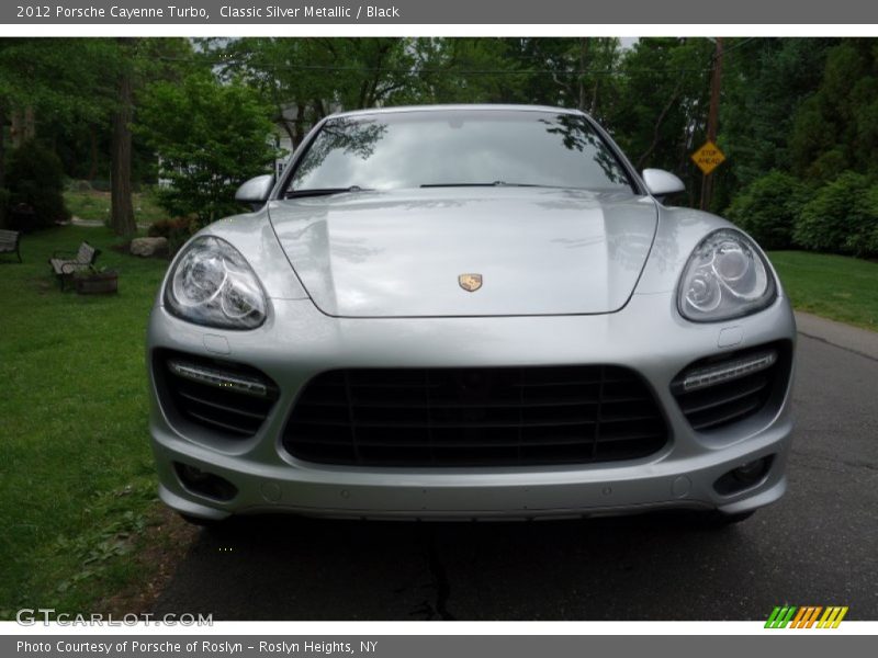 Classic Silver Metallic / Black 2012 Porsche Cayenne Turbo