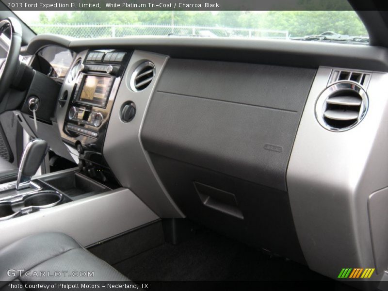 White Platinum Tri-Coat / Charcoal Black 2013 Ford Expedition EL Limited