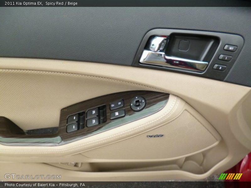 Spicy Red / Beige 2011 Kia Optima EX