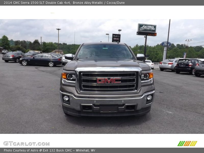 Bronze Alloy Metallic / Cocoa/Dune 2014 GMC Sierra 1500 SLT Double Cab 4x4