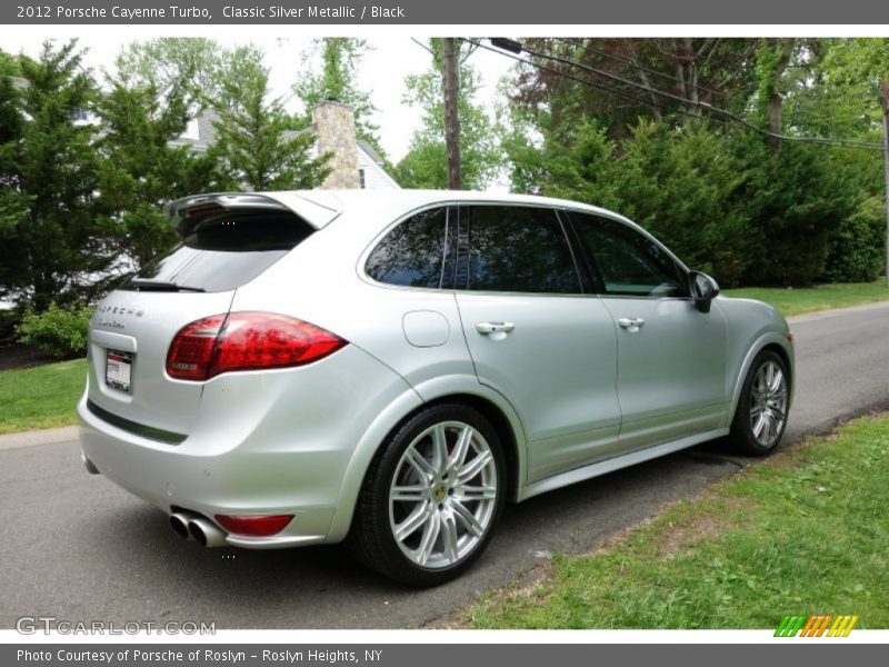 Classic Silver Metallic / Black 2012 Porsche Cayenne Turbo