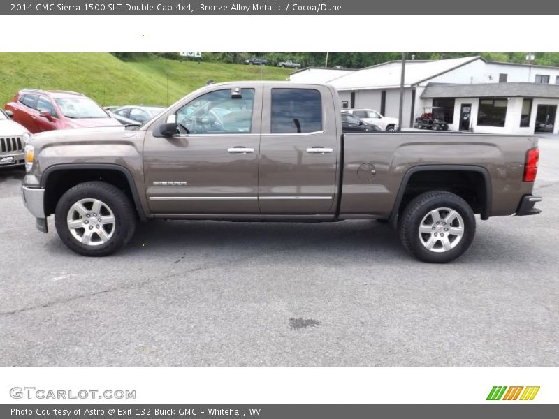 Bronze Alloy Metallic / Cocoa/Dune 2014 GMC Sierra 1500 SLT Double Cab 4x4