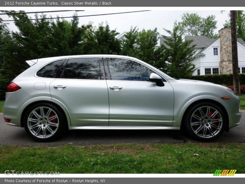 Classic Silver Metallic / Black 2012 Porsche Cayenne Turbo