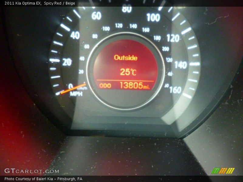 Spicy Red / Beige 2011 Kia Optima EX