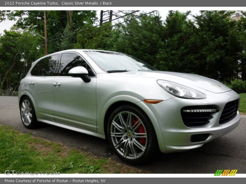 Classic Silver Metallic / Black 2012 Porsche Cayenne Turbo