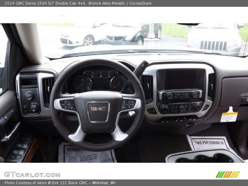 Bronze Alloy Metallic / Cocoa/Dune 2014 GMC Sierra 1500 SLT Double Cab 4x4