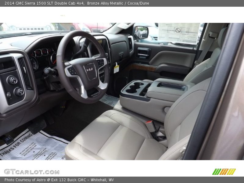 Bronze Alloy Metallic / Cocoa/Dune 2014 GMC Sierra 1500 SLT Double Cab 4x4