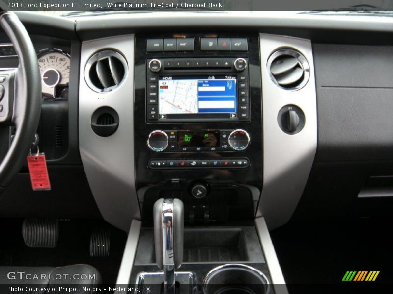 White Platinum Tri-Coat / Charcoal Black 2013 Ford Expedition EL Limited