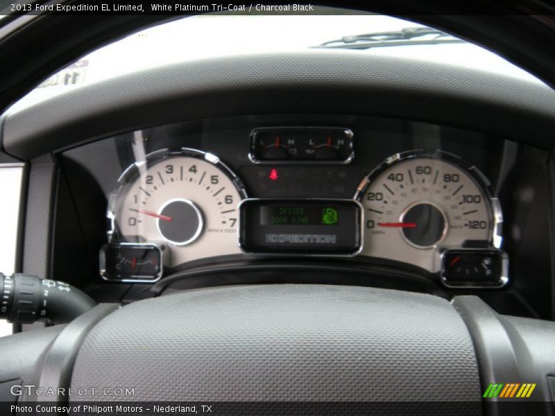 White Platinum Tri-Coat / Charcoal Black 2013 Ford Expedition EL Limited