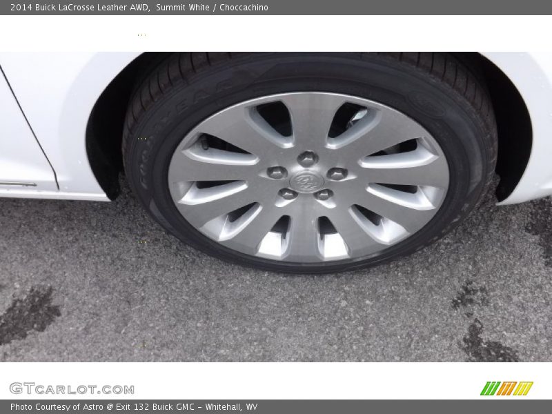 Summit White / Choccachino 2014 Buick LaCrosse Leather AWD