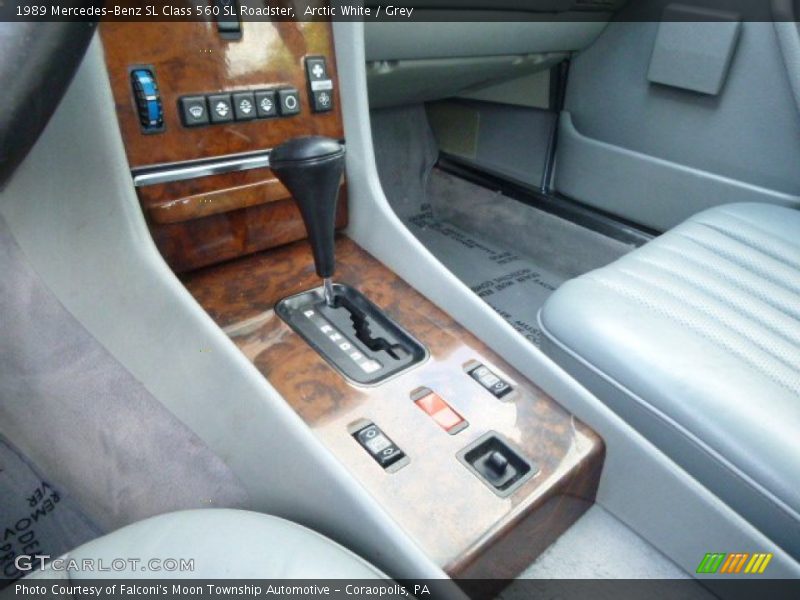 Arctic White / Grey 1989 Mercedes-Benz SL Class 560 SL Roadster