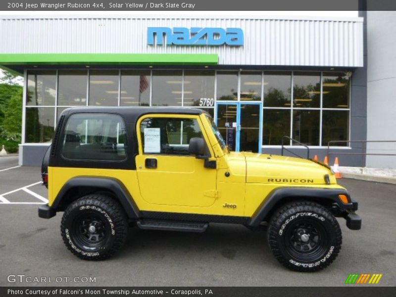 Solar Yellow / Dark Slate Gray 2004 Jeep Wrangler Rubicon 4x4