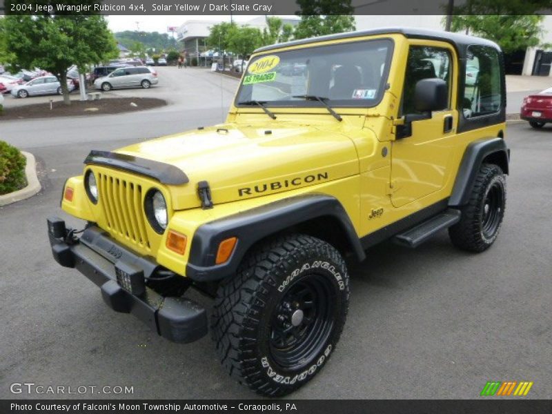 Solar Yellow / Dark Slate Gray 2004 Jeep Wrangler Rubicon 4x4