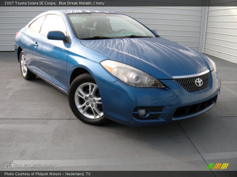 Blue Streak Metallic / Ivory 2007 Toyota Solara SE Coupe