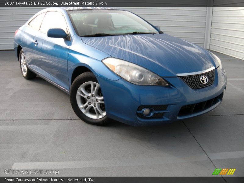 Blue Streak Metallic / Ivory 2007 Toyota Solara SE Coupe