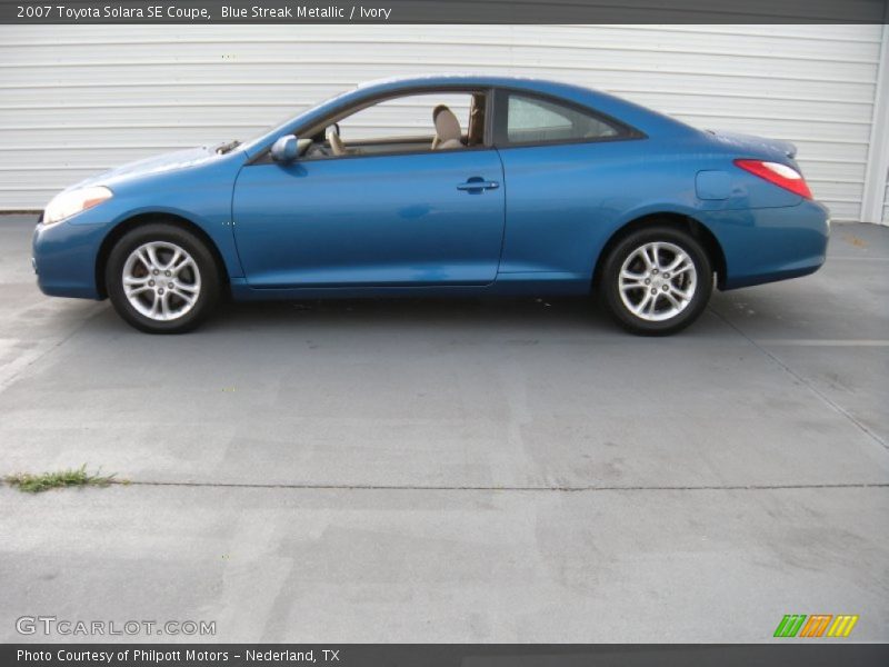 Blue Streak Metallic / Ivory 2007 Toyota Solara SE Coupe