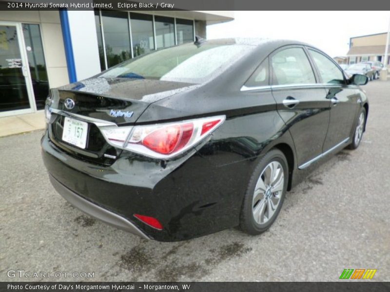 Eclipse Black / Gray 2014 Hyundai Sonata Hybrid Limited