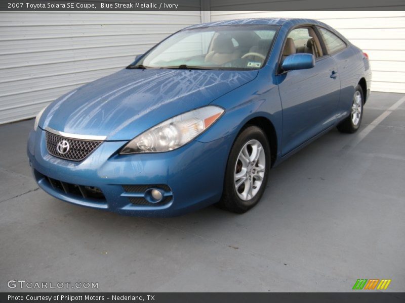 Blue Streak Metallic / Ivory 2007 Toyota Solara SE Coupe