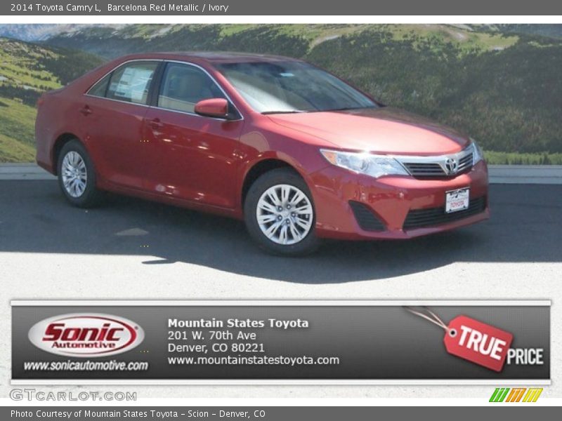 Barcelona Red Metallic / Ivory 2014 Toyota Camry L
