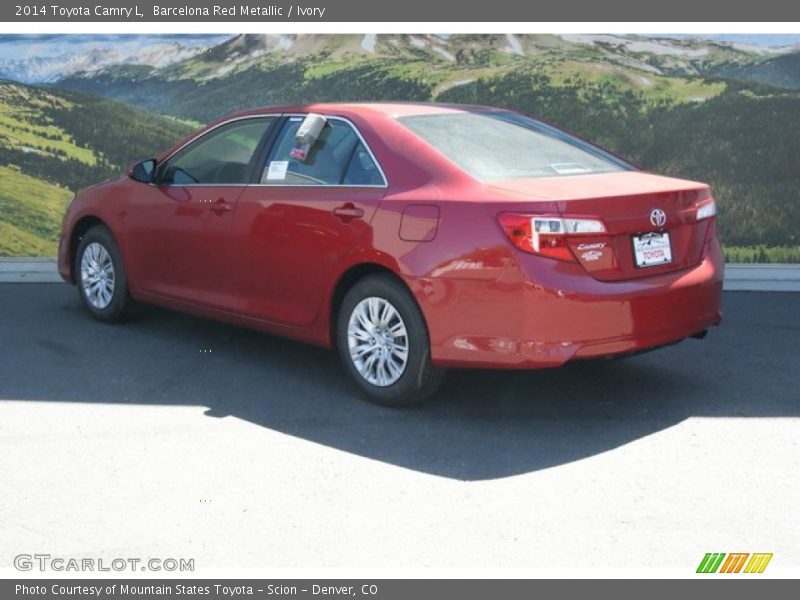 Barcelona Red Metallic / Ivory 2014 Toyota Camry L