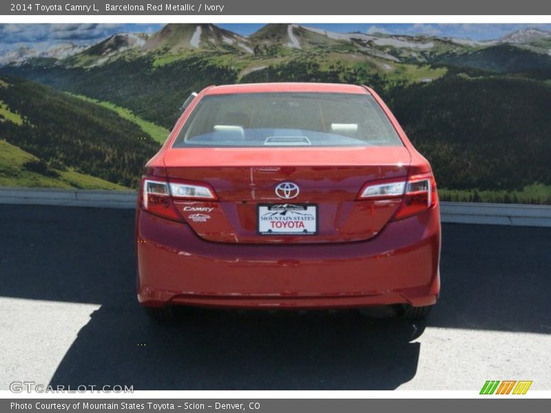 Barcelona Red Metallic / Ivory 2014 Toyota Camry L