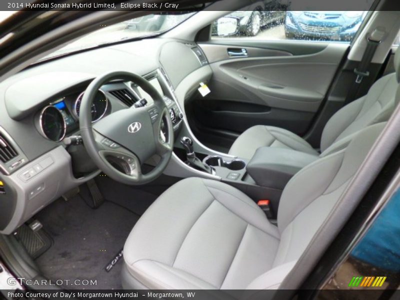 Eclipse Black / Gray 2014 Hyundai Sonata Hybrid Limited