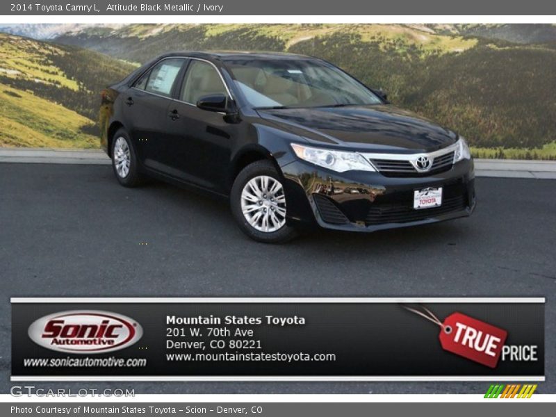Attitude Black Metallic / Ivory 2014 Toyota Camry L