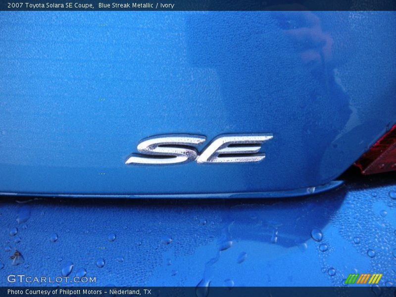 Blue Streak Metallic / Ivory 2007 Toyota Solara SE Coupe