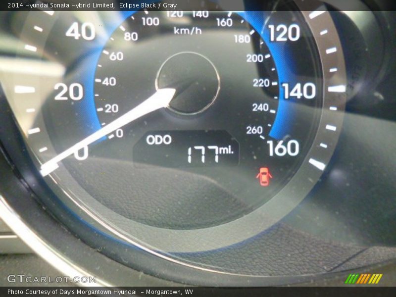 Eclipse Black / Gray 2014 Hyundai Sonata Hybrid Limited