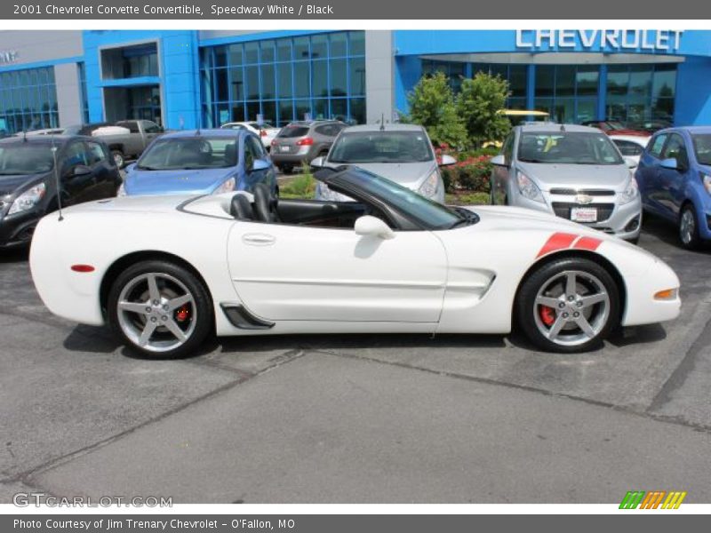 Speedway White / Black 2001 Chevrolet Corvette Convertible