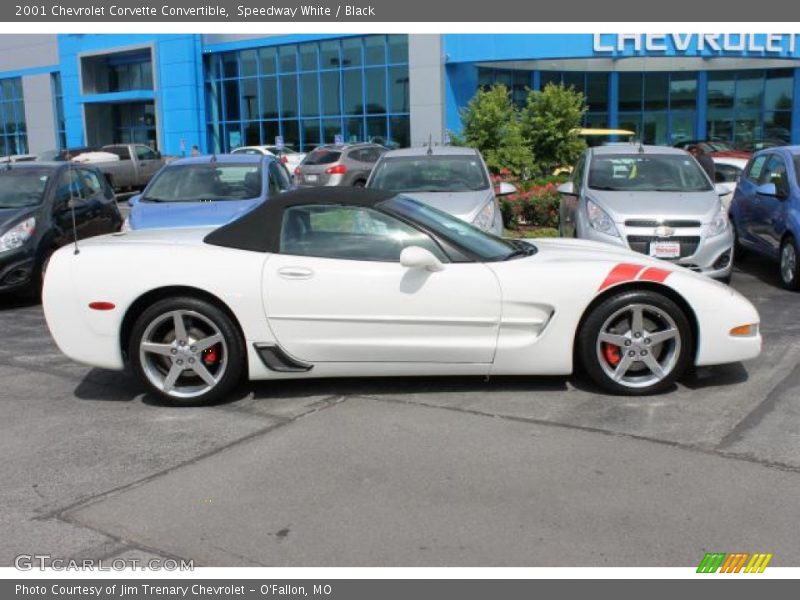 Speedway White / Black 2001 Chevrolet Corvette Convertible