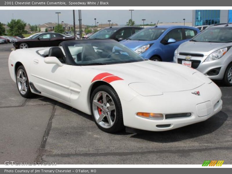 Speedway White / Black 2001 Chevrolet Corvette Convertible