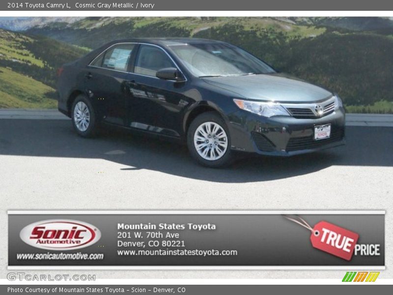 Cosmic Gray Metallic / Ivory 2014 Toyota Camry L