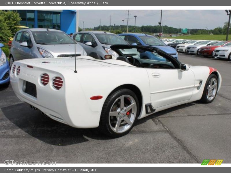 Speedway White / Black 2001 Chevrolet Corvette Convertible