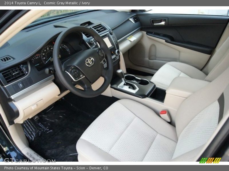 Cosmic Gray Metallic / Ivory 2014 Toyota Camry L