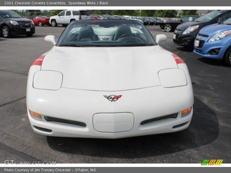 Speedway White / Black 2001 Chevrolet Corvette Convertible