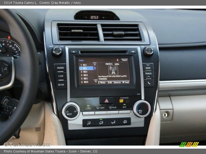 Cosmic Gray Metallic / Ivory 2014 Toyota Camry L