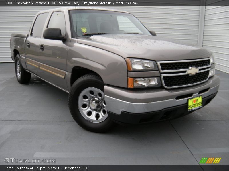 Graystone Metallic / Medium Gray 2006 Chevrolet Silverado 1500 LS Crew Cab