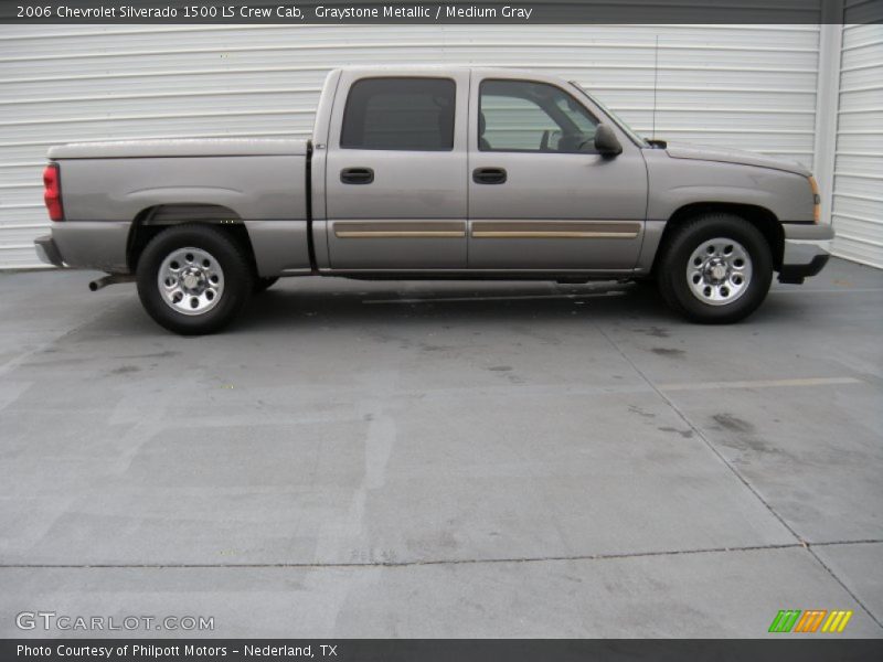 Graystone Metallic / Medium Gray 2006 Chevrolet Silverado 1500 LS Crew Cab