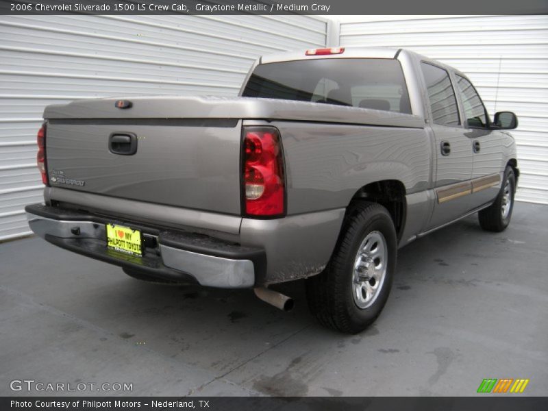 Graystone Metallic / Medium Gray 2006 Chevrolet Silverado 1500 LS Crew Cab