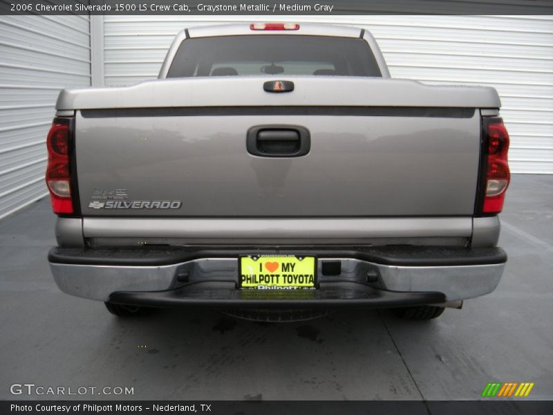 Graystone Metallic / Medium Gray 2006 Chevrolet Silverado 1500 LS Crew Cab