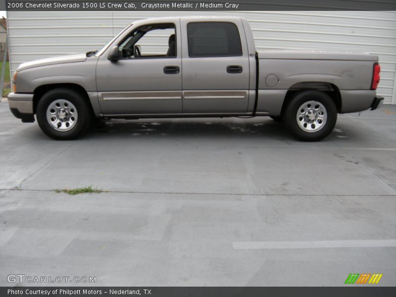 Graystone Metallic / Medium Gray 2006 Chevrolet Silverado 1500 LS Crew Cab