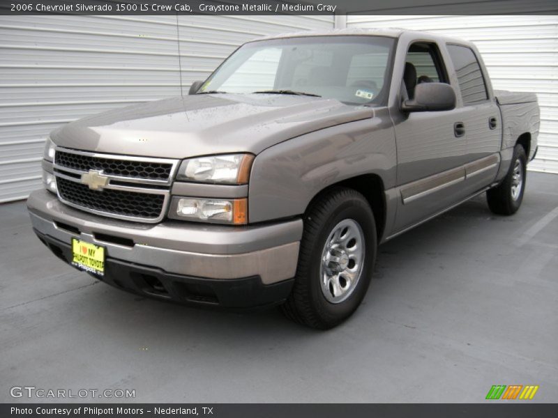 Graystone Metallic / Medium Gray 2006 Chevrolet Silverado 1500 LS Crew Cab