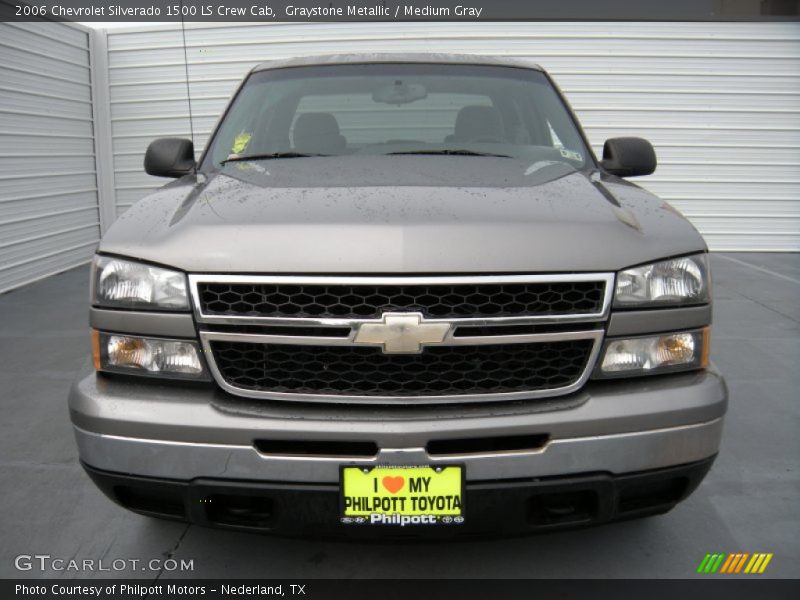 Graystone Metallic / Medium Gray 2006 Chevrolet Silverado 1500 LS Crew Cab