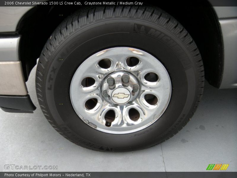 Graystone Metallic / Medium Gray 2006 Chevrolet Silverado 1500 LS Crew Cab