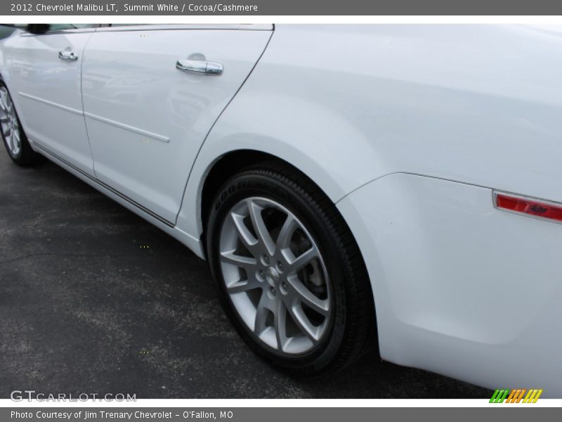 Summit White / Cocoa/Cashmere 2012 Chevrolet Malibu LT