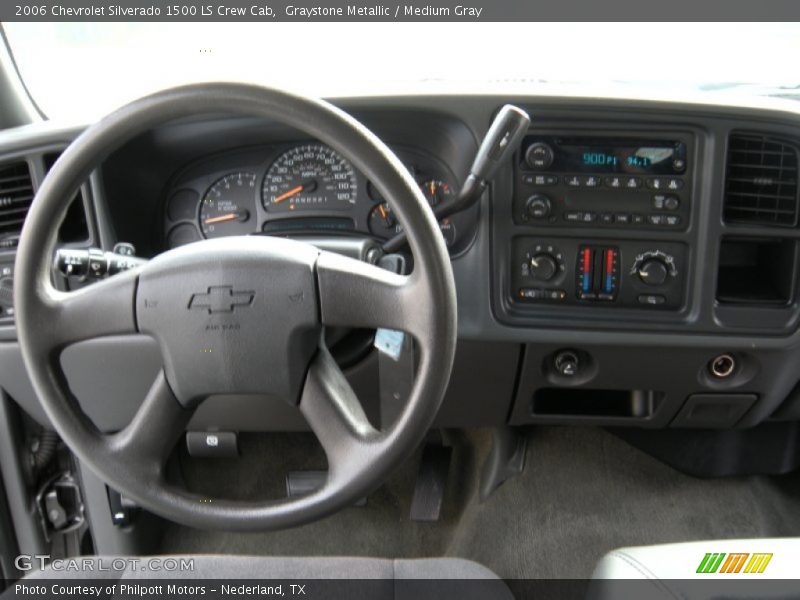 Graystone Metallic / Medium Gray 2006 Chevrolet Silverado 1500 LS Crew Cab
